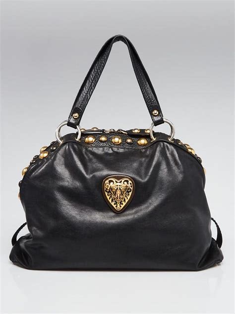 gucci heart monogram large babouska dome bag black|gucci babouska handbags.